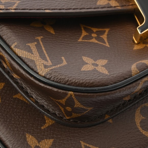 Louis Vuitton Passy Chain Shoulder Brown Black Bag Back - Picture 10 of 15